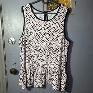 Kate Spade New York Polka Dot Pajama Top Pink XL